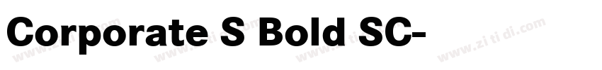 Corporate S Bold SC字体转换